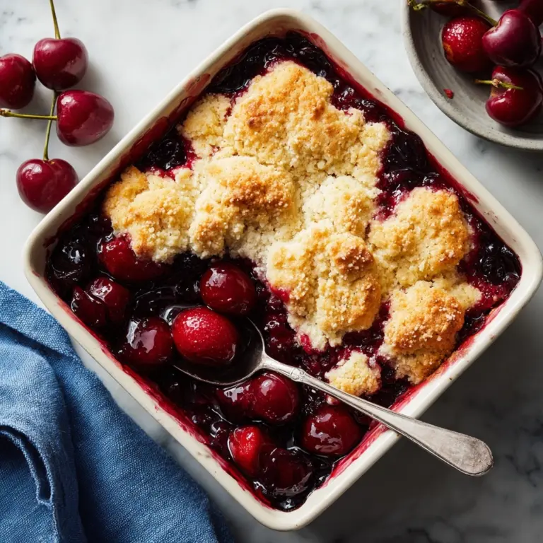 Sweet Cherry Cobbler Recipe