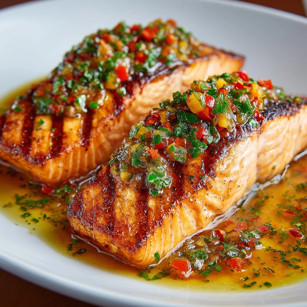 Marry Me Salmon Recipe with Sun-Dried Tomatoes and Creamy Parmesan Sauce Recipe - Recipe Image