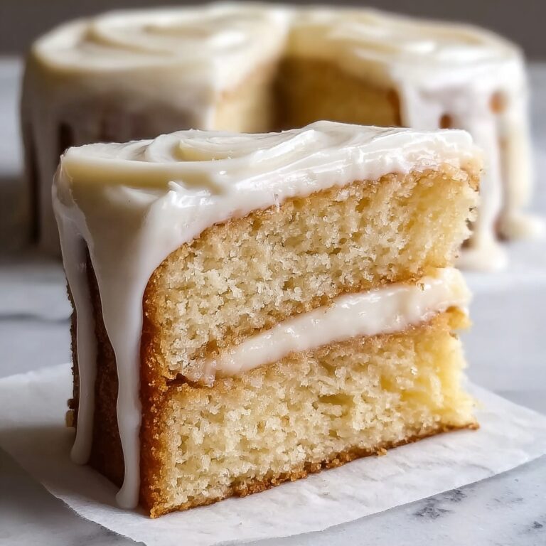 Vanilla Buttermilk Pound Cake with Cream Cheese Glaze Recipe