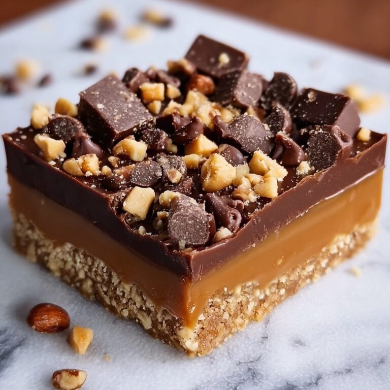 Caramel Chocolate Crunch Bars Recipe