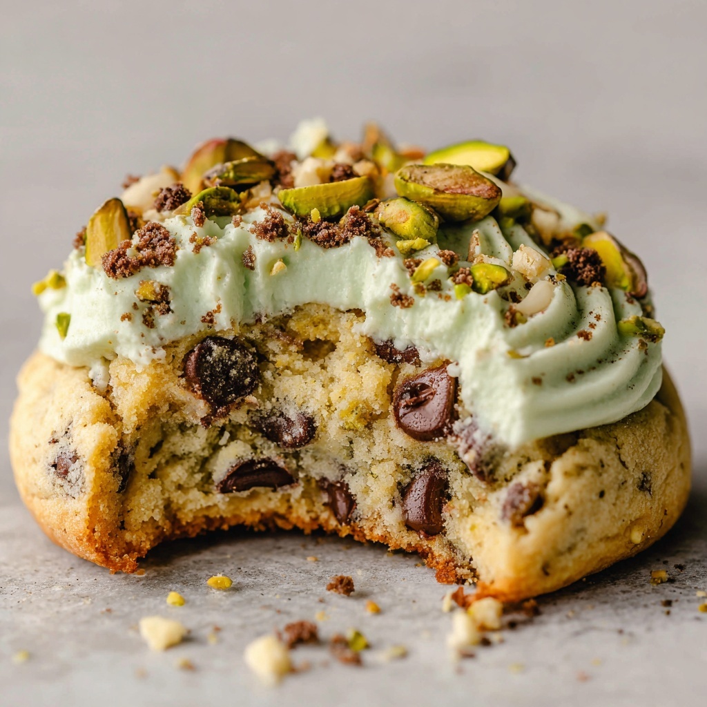 Pistachio Cream Chocolate Chip Cookies Recipe - Recipe Image