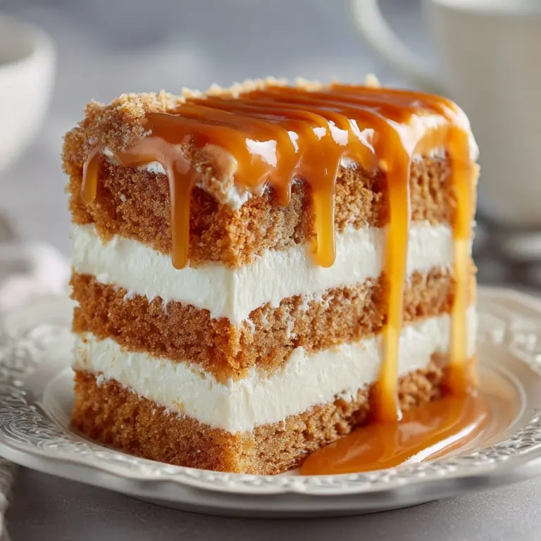 Creamy Caramel Layer Cake Recipe