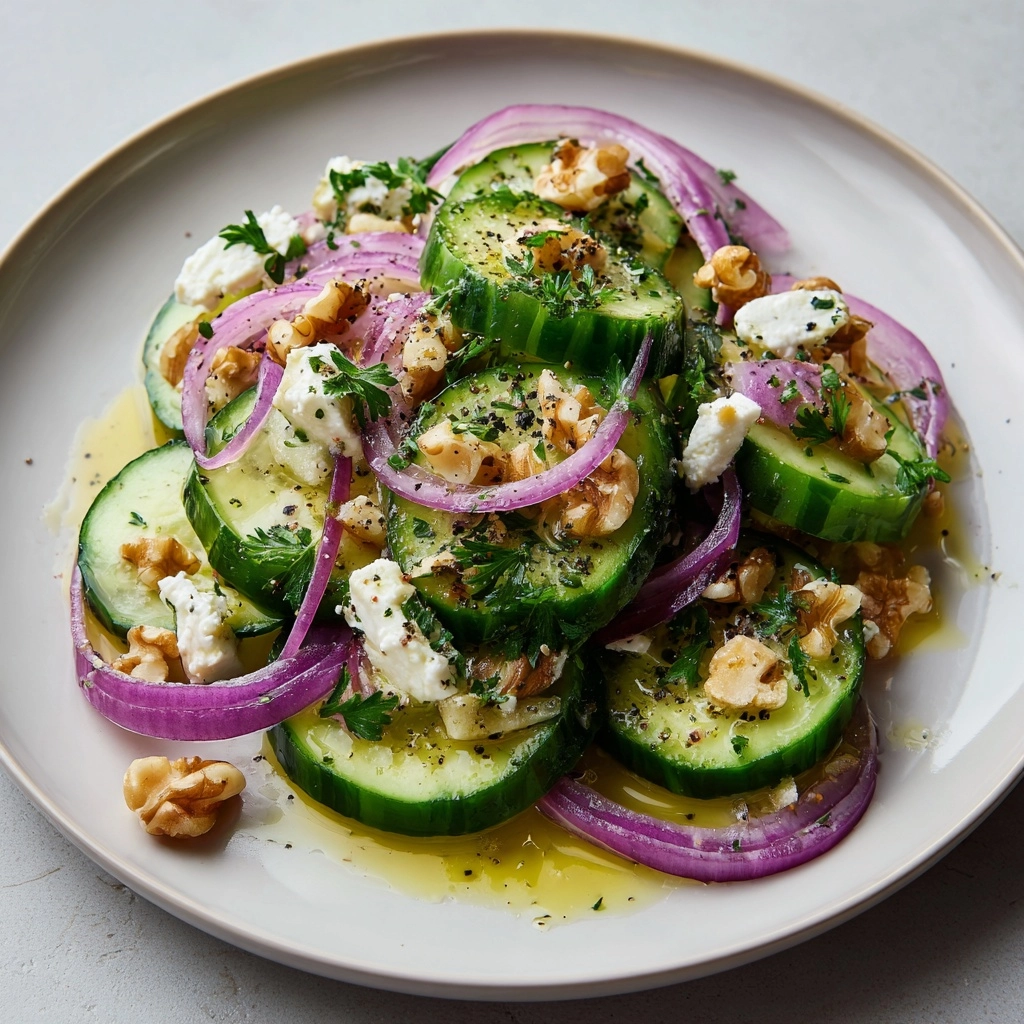Cucumber Everything Bagel Salad Recipe - Recipe Image