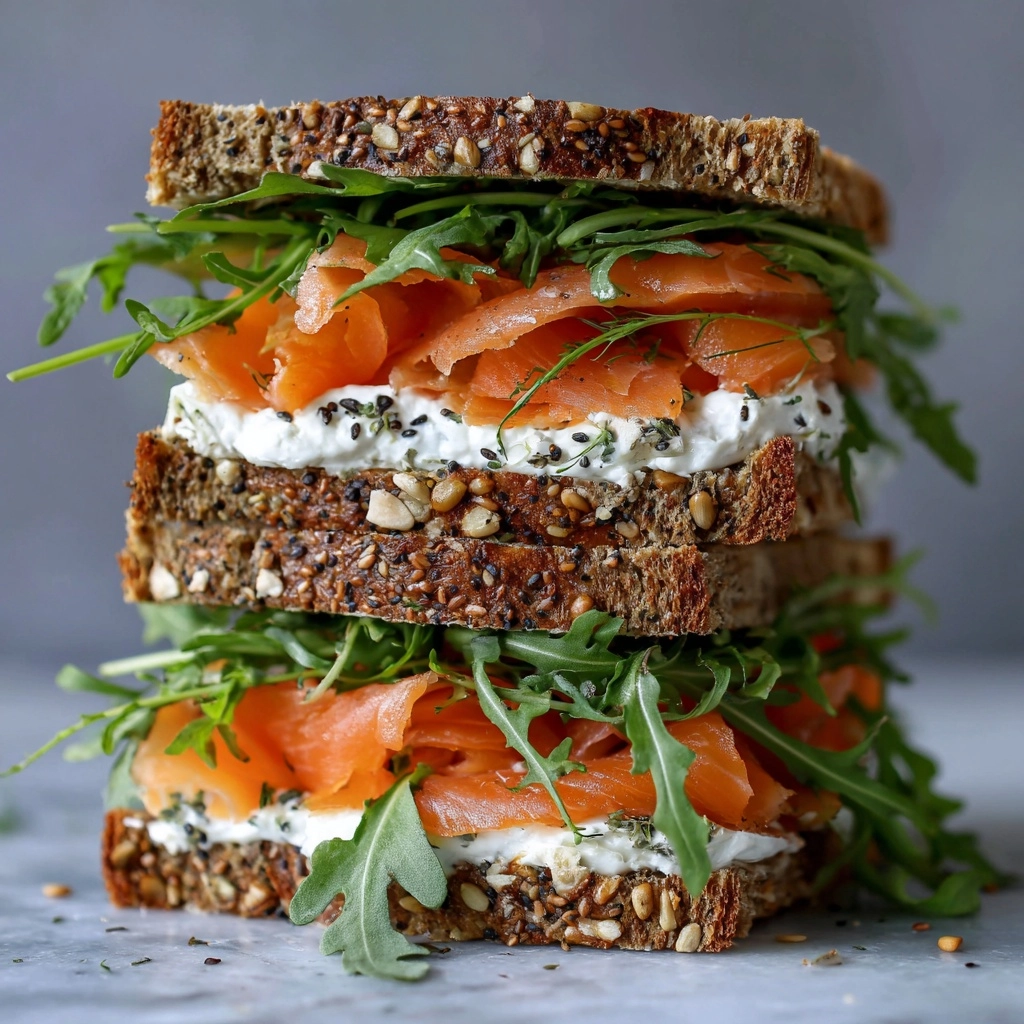 Smoked Salmon and Avocado Sandwich with Dill Cream Cheese Recipe - Recipe Image