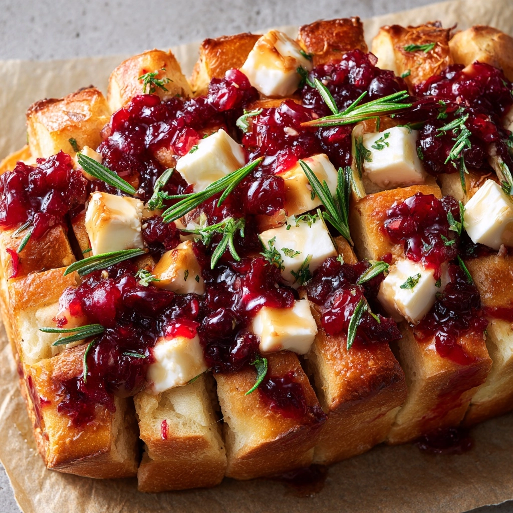 Cranberry Brie Sourdough Pull-Apart Bread Recipe - Recipe Image