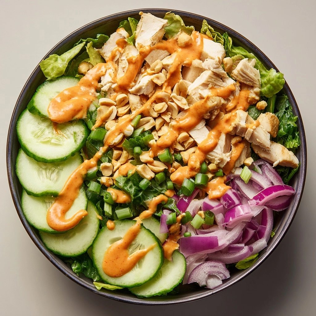 Asian Peanut Chicken Salad Recipe - Recipe Image