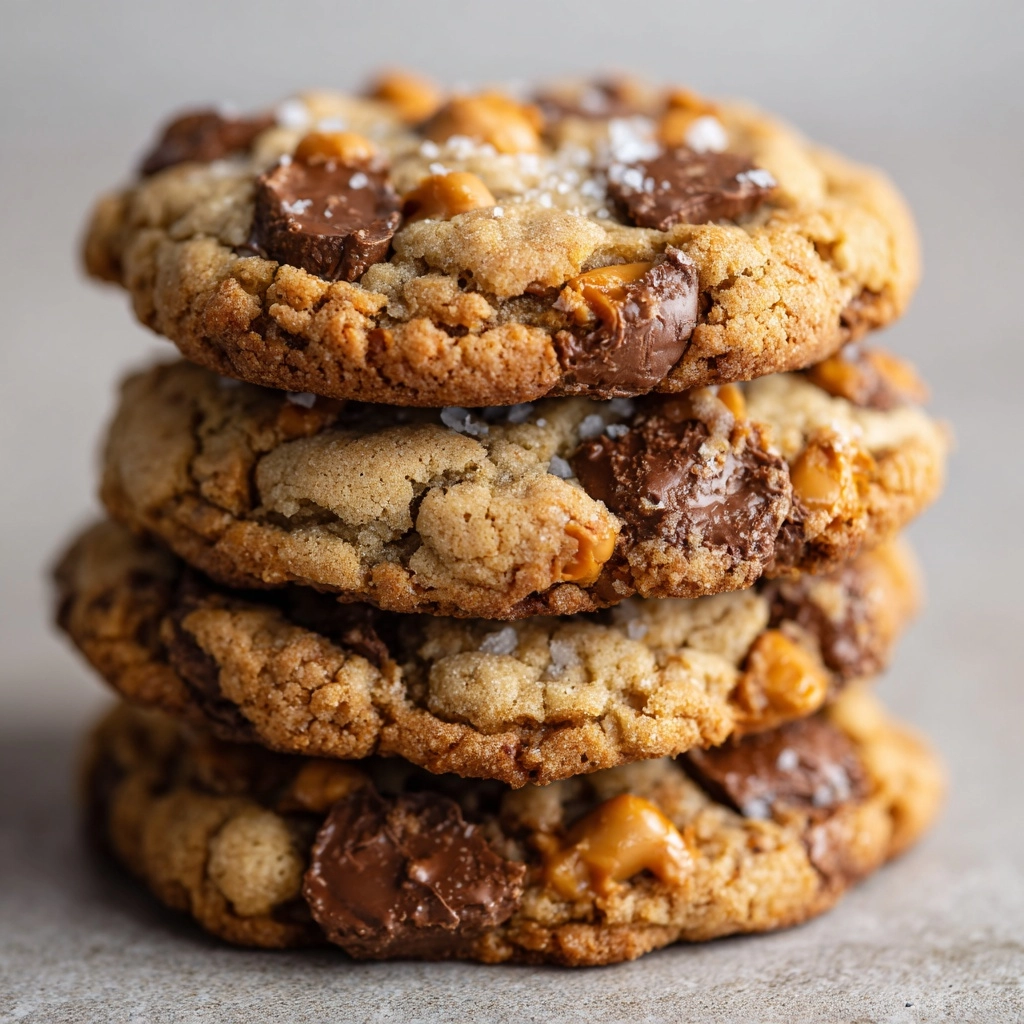 Chewy Peanut Butter Butterfinger Cookies Recipe - Recipe Image