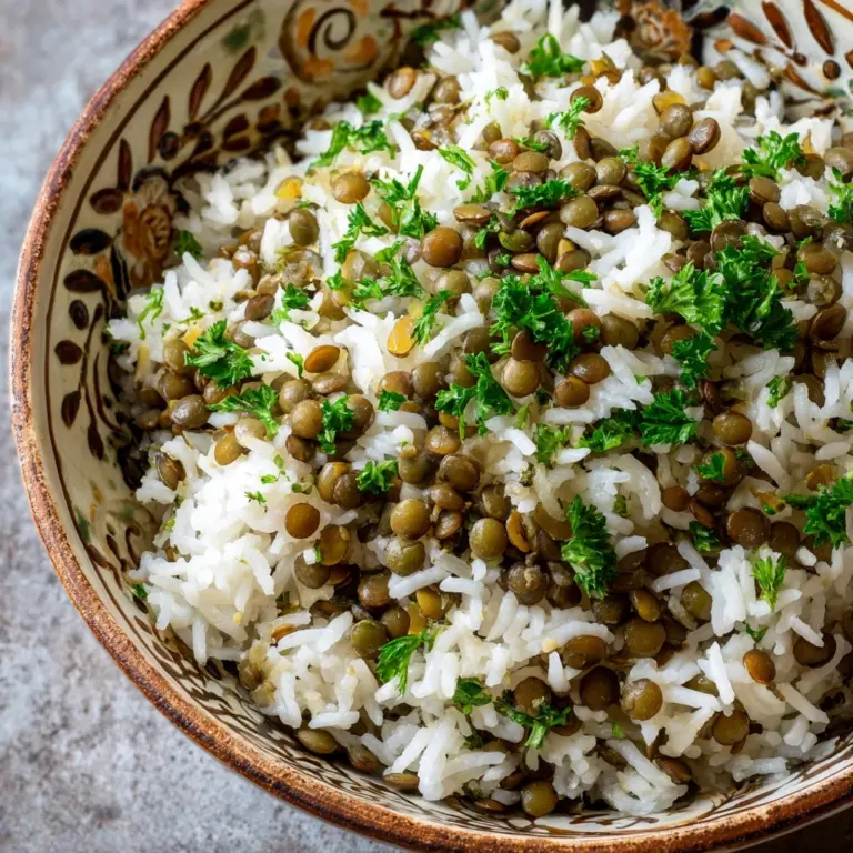 Simple Lebanese Lentils & Rice (Mujaddara) Recipe