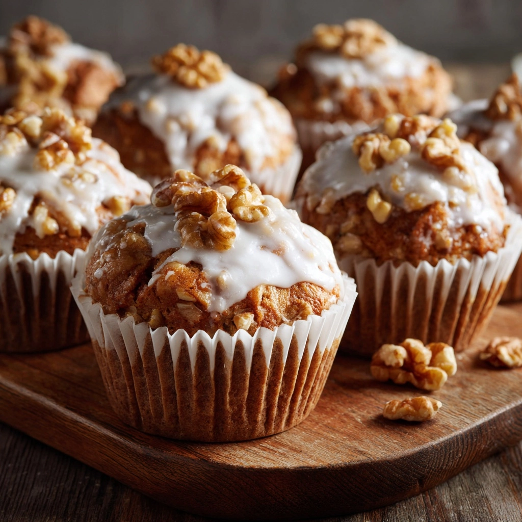 Cinnamon Apple Walnut Muffins Recipe - Recipe Image