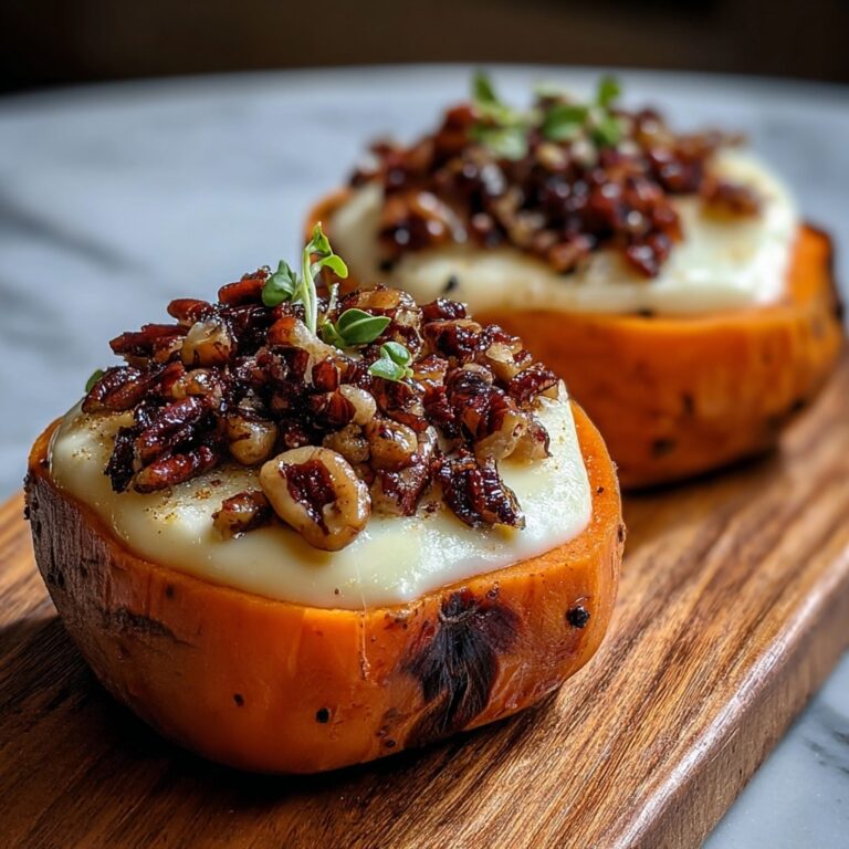 Irresistibly Creamy Maple Pecan Brie Sweet Potatoes Delight Recipe
