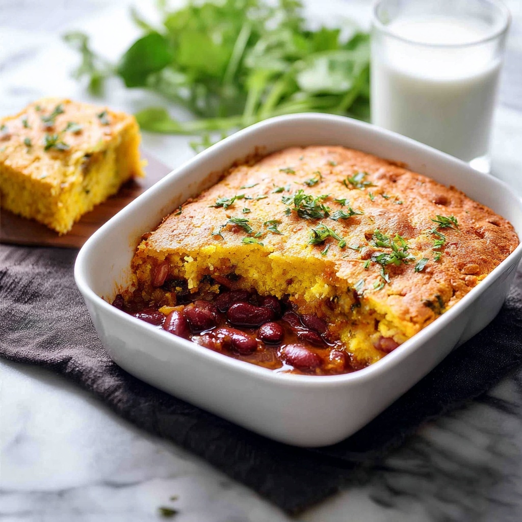 Chili Con Carne Cornbread Pie Recipe - Recipe Image