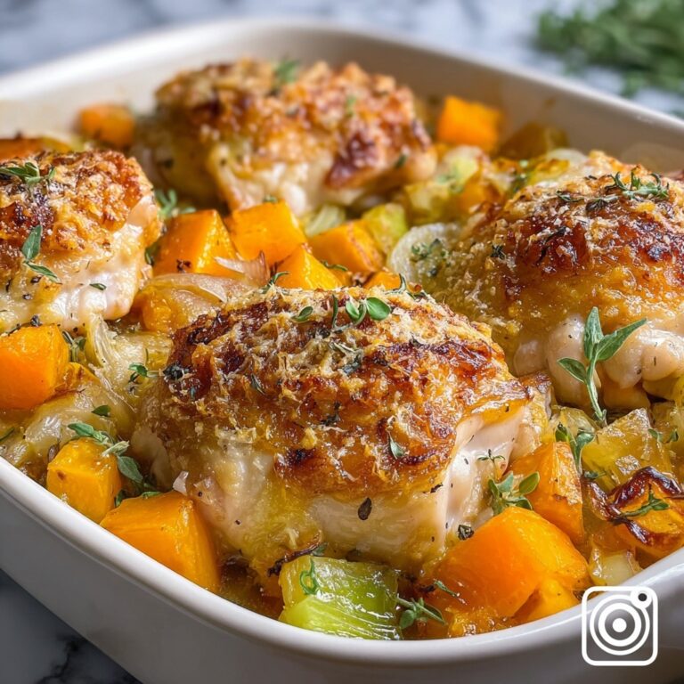 Chicken, Leek, and Butternut Squash Bake – One-Pan Comfort Food Recipe