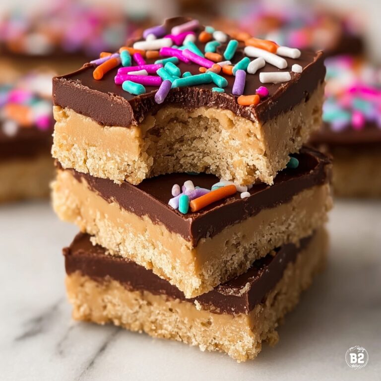 Chocolate Drizzle Peanut Butter Bars Recipe