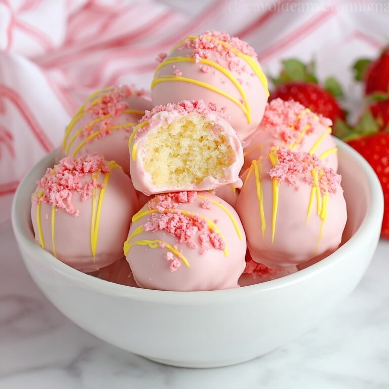 Valentine’s Day Strawberry Shortcake Truffles Recipe