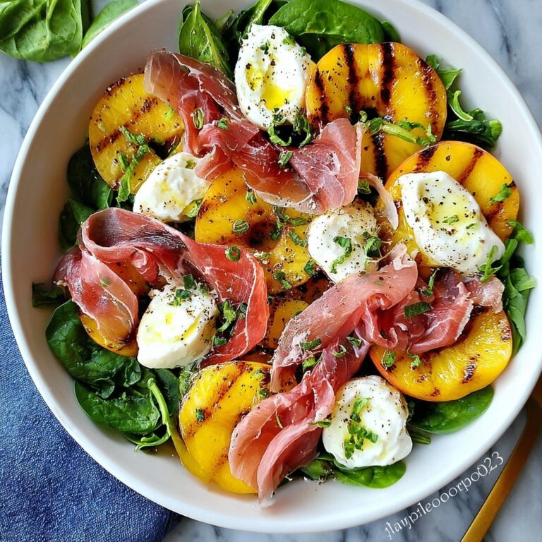 Grilled Nectarine Burrata Prosciutto Salad Recipe