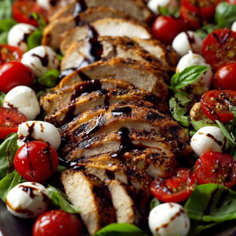 Balsamic Chicken Caprese Salad Recipe
