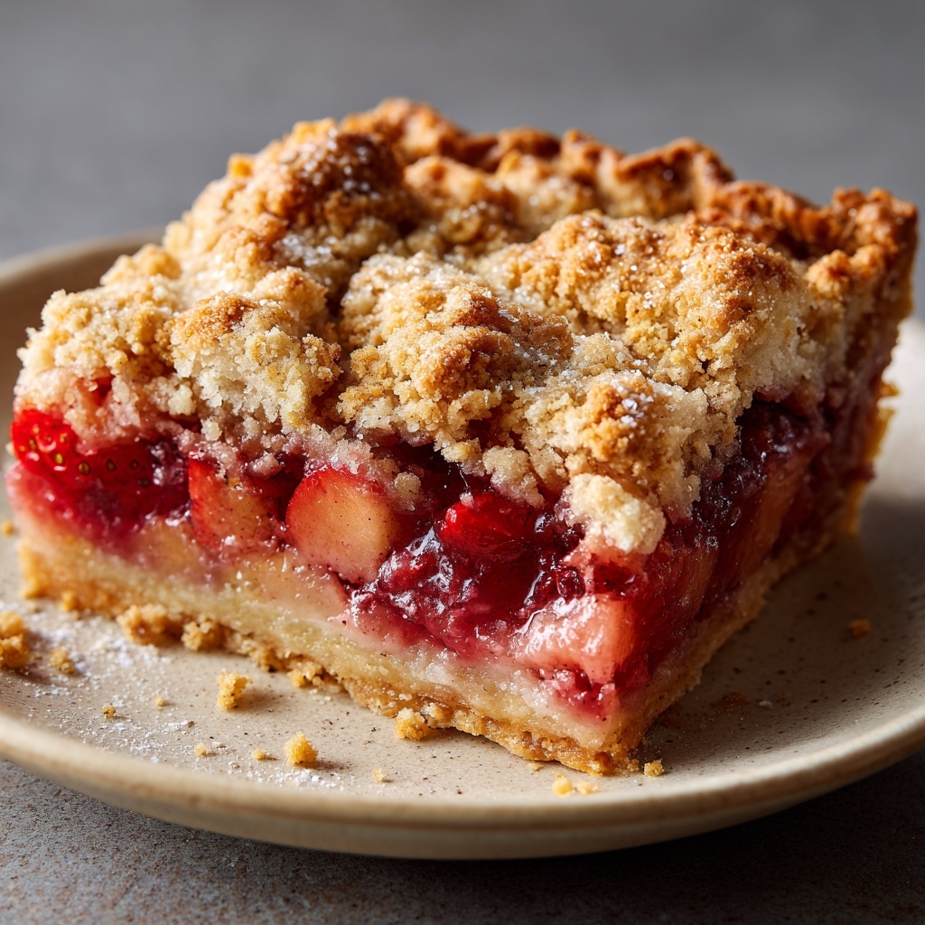 Rhubarb Buckle: A Rustic and Charming Spring Cake Recipe - Recipe Image