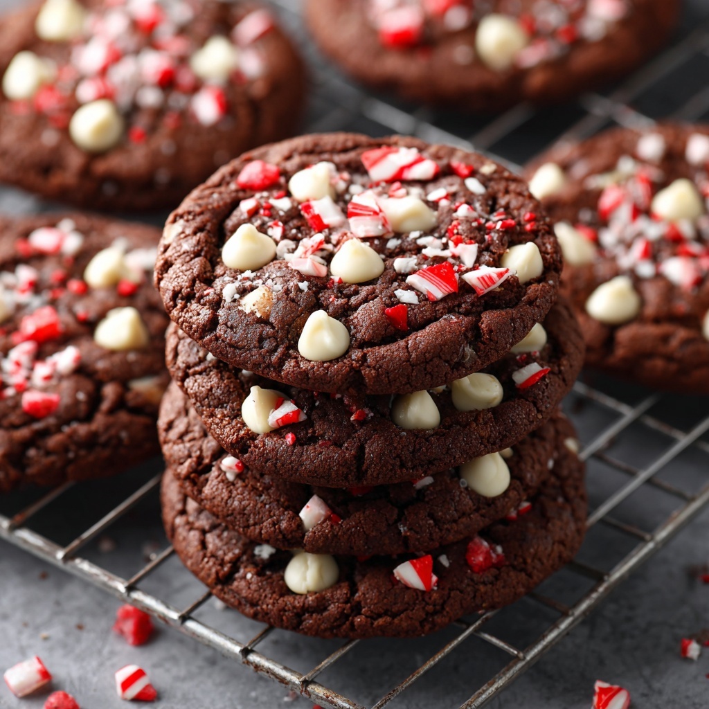 Peppermint Hot Chocolate Cookies Recipe - Recipe Image