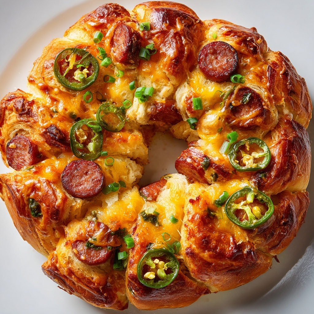 Jalapeño Popper Crescent Roll Ring Recipe - Recipe Image