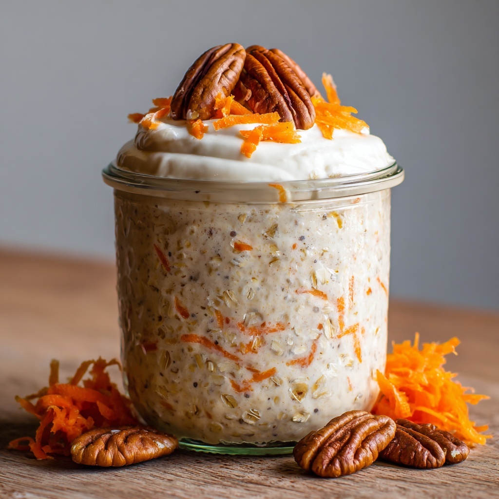 Carrot Cake Protein Overnight Oats Recipe - Recipe Image