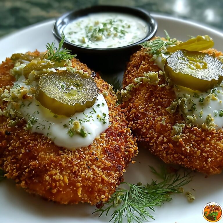 Crispy Dill Pickle Parmesan Chicken Recipe