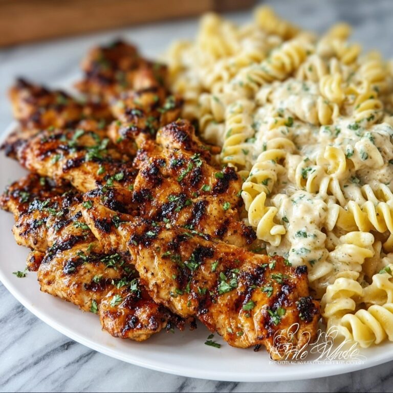 Cajun Garlic Butter Chicken with Creamy Parmesan Twisted Pasta Recipe