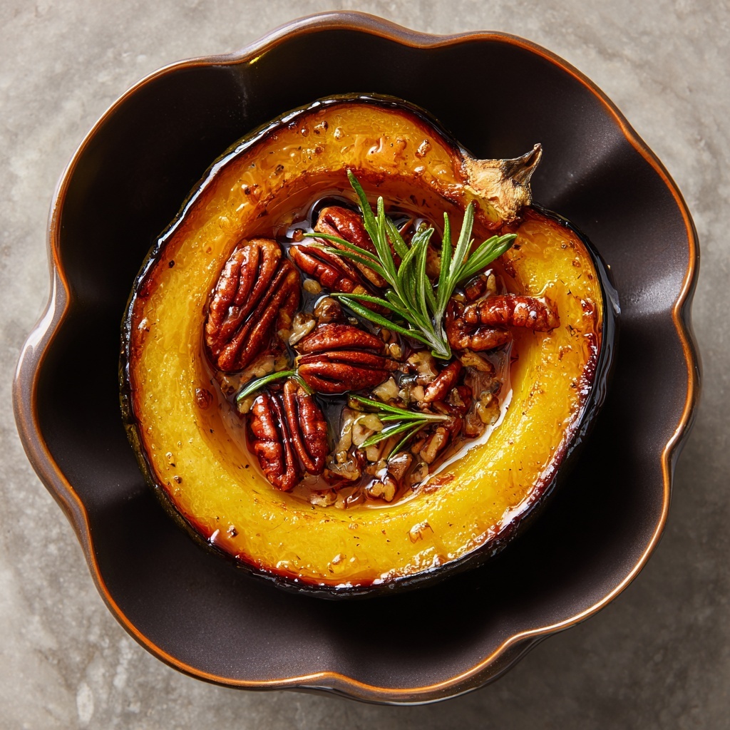 Maple Pecan Roasted Acorn Squash Recipe - Recipe Image