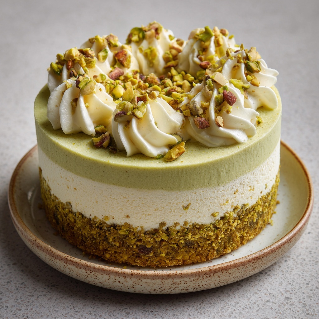 Pistachio Cream Cake Recipe - Recipe Image