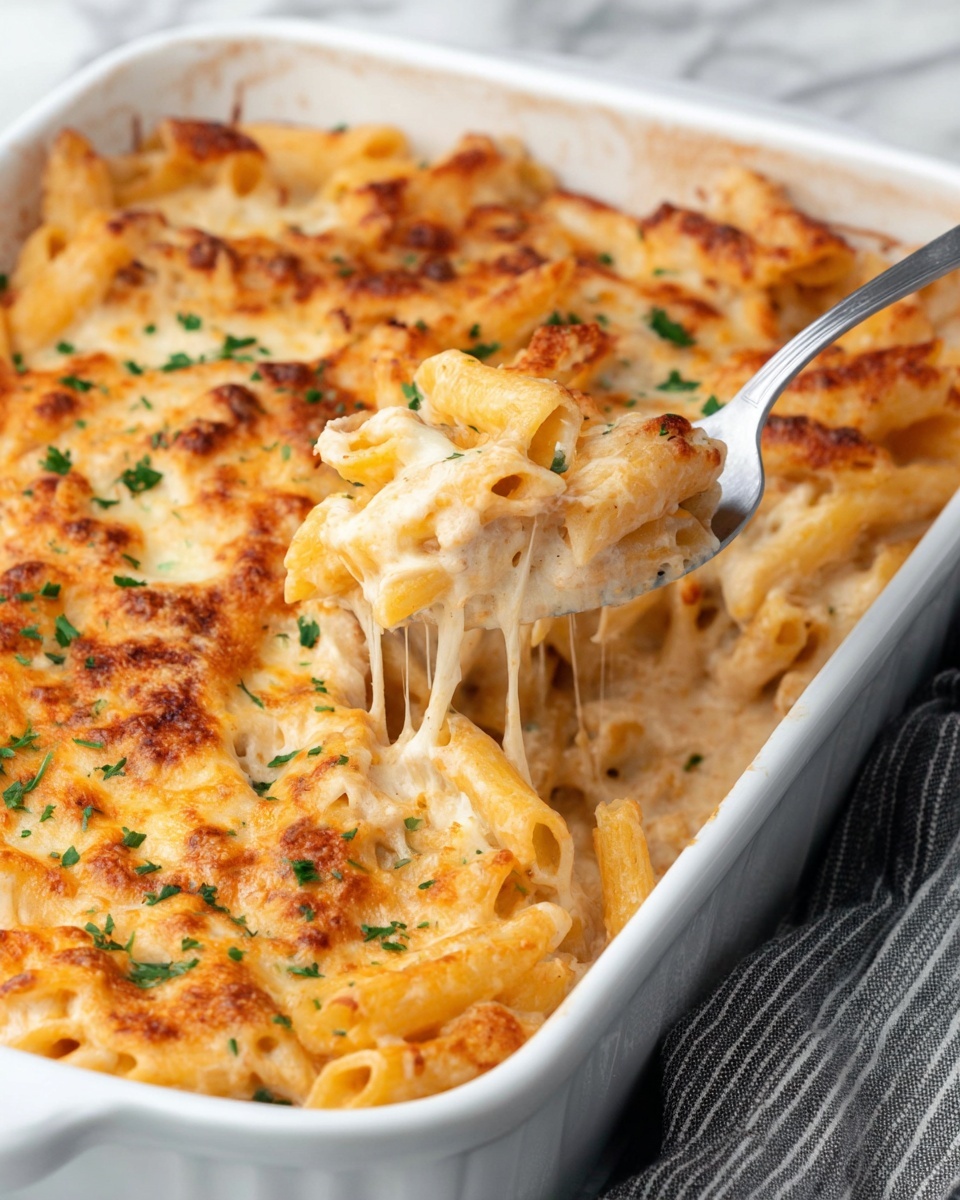 Creamy Chicken Pasta Casserole Recipe - Recipe Image
