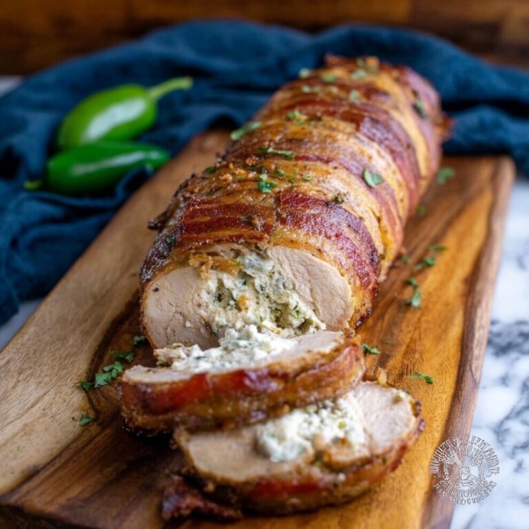 Bacon-Wrapped Stuffed Pork Tenderloin Recipe