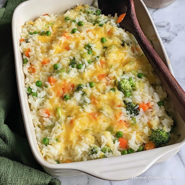 Cheesy Vegetable and Brown Rice Casserole Recipe