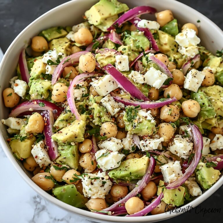 Chickpea Feta Avocado Salad Recipe